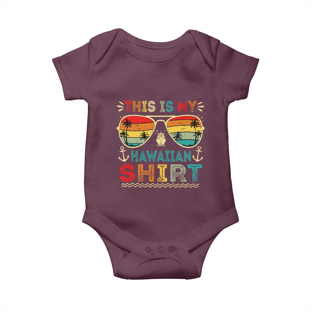 This Is My Hawaiian Baby Onesie Tropical Luau Costume Party Hawaii - Wonder Print Shop