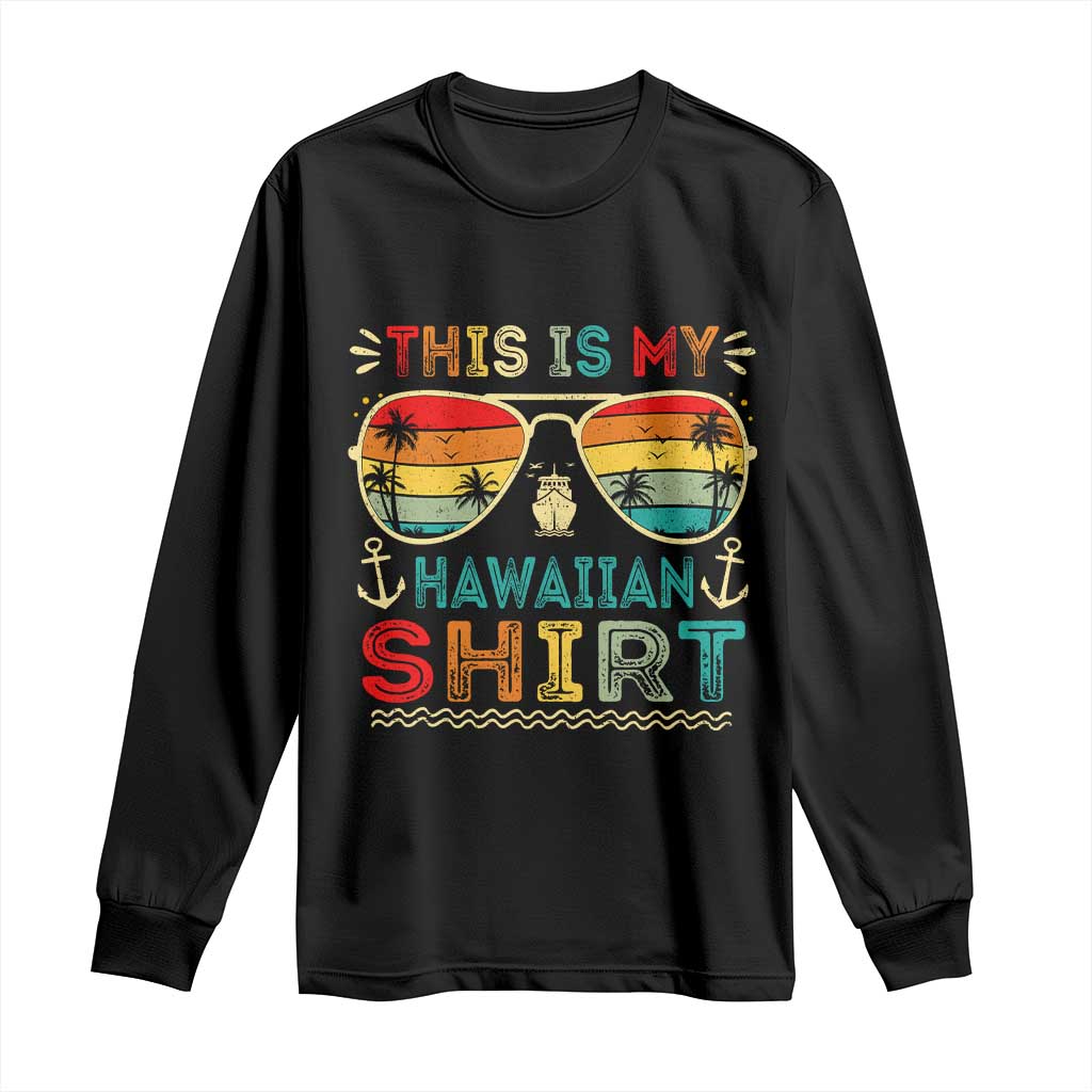 This Is My Hawaiian Long Sleeve Shirt Tropical Luau Costume Party Hawaii - Wonder Print Shop