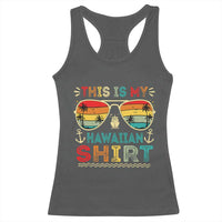 This Is My Hawaiian Racerback Tank Top Tropical Luau Costume Party Hawaii - Wonder Print Shop