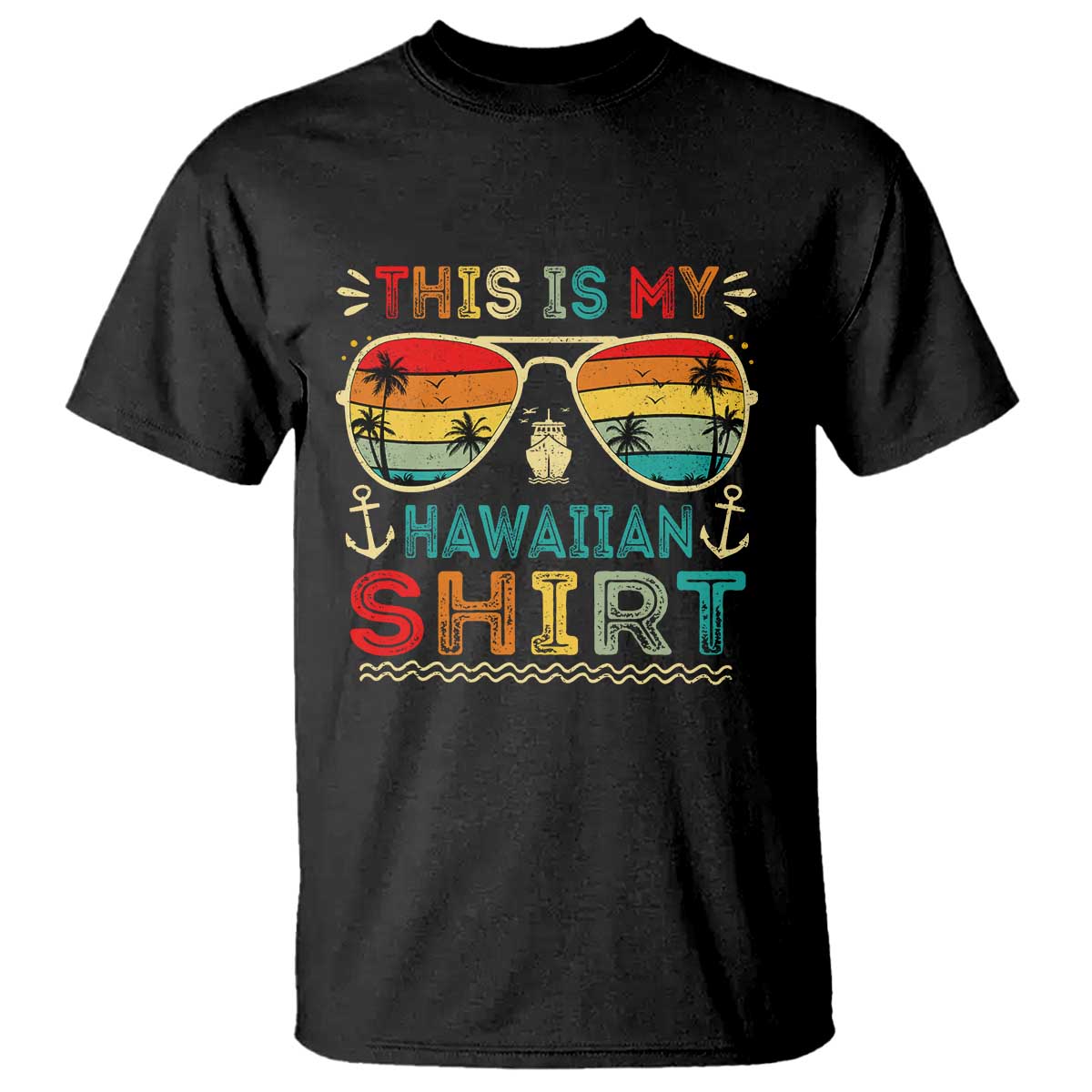This Is My Hawaiian T Shirt Tropical Luau Costume Party Hawaii - Wonder Print Shop