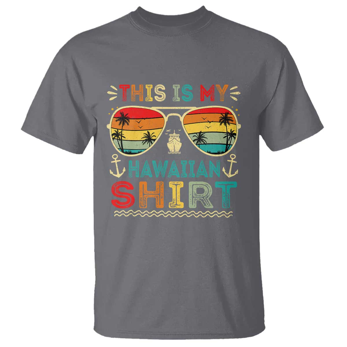 This Is My Hawaiian T Shirt Tropical Luau Costume Party Hawaii - Wonder Print Shop