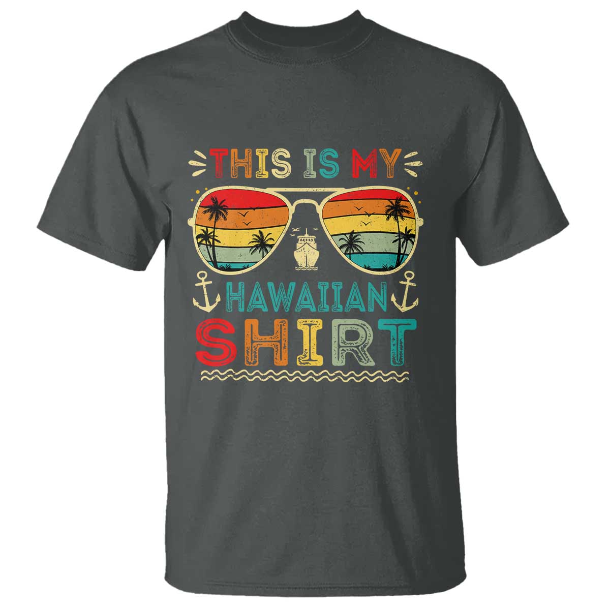 This Is My Hawaiian T Shirt Tropical Luau Costume Party Hawaii - Wonder Print Shop
