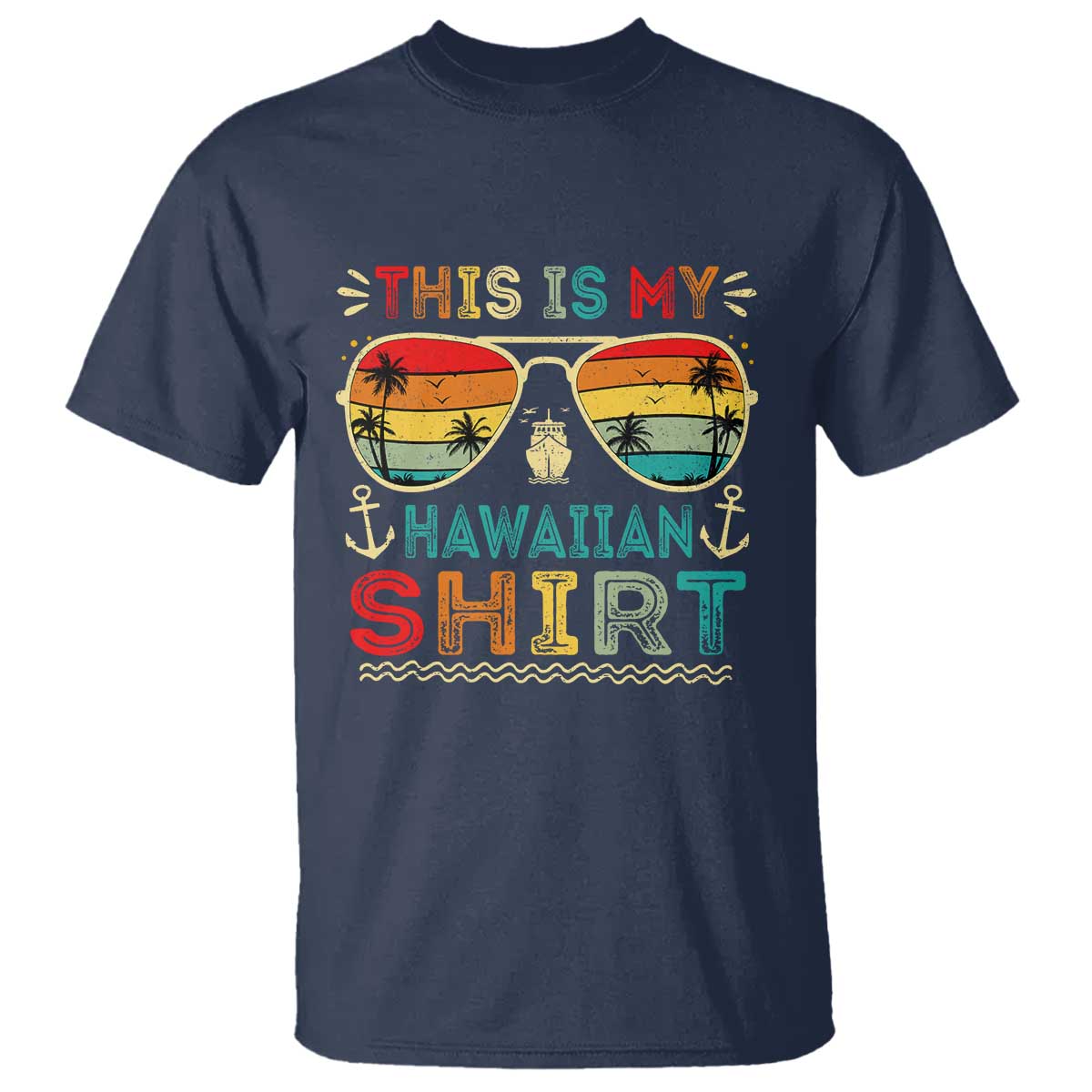 This Is My Hawaiian T Shirt Tropical Luau Costume Party Hawaii - Wonder Print Shop