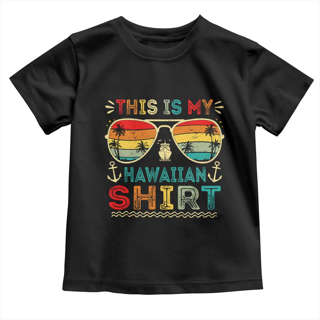 This Is My Hawaiian Toddler T Shirt Tropical Luau Costume Party Hawaii - Wonder Print Shop