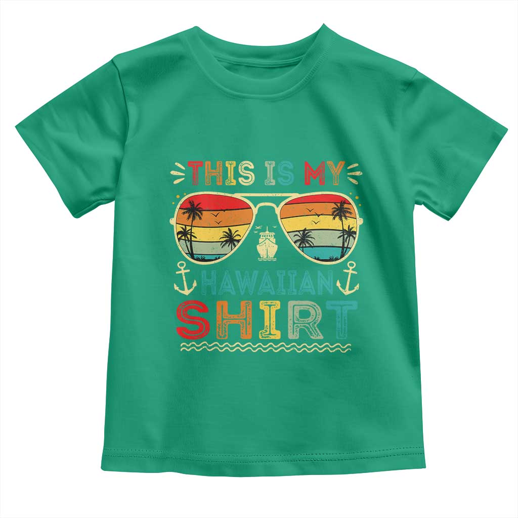 This Is My Hawaiian Toddler T Shirt Tropical Luau Costume Party Hawaii - Wonder Print Shop