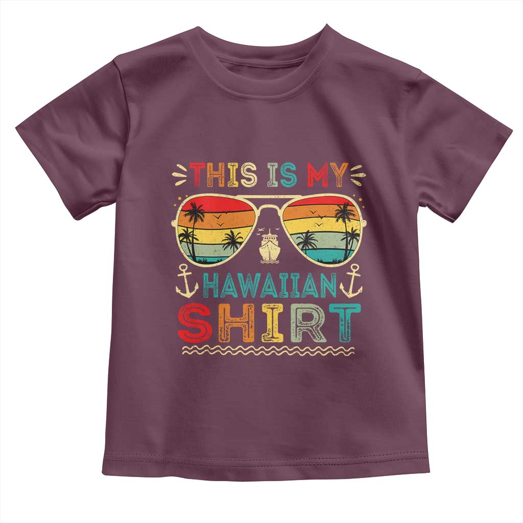 This Is My Hawaiian Toddler T Shirt Tropical Luau Costume Party Hawaii - Wonder Print Shop