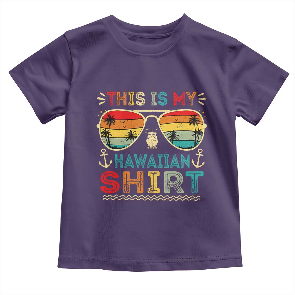 This Is My Hawaiian Toddler T Shirt Tropical Luau Costume Party Hawaii - Wonder Print Shop