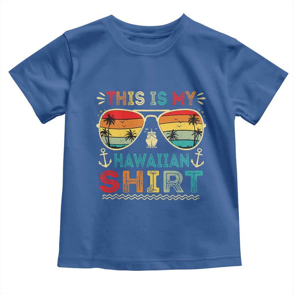 This Is My Hawaiian Toddler T Shirt Tropical Luau Costume Party Hawaii - Wonder Print Shop