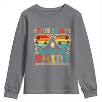 This Is My Hawaiian Youth Sweatshirt Tropical Luau Costume Party Hawaii - Wonder Print Shop