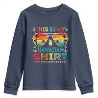 This Is My Hawaiian Youth Sweatshirt Tropical Luau Costume Party Hawaii - Wonder Print Shop