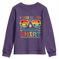 This Is My Hawaiian Youth Sweatshirt Tropical Luau Costume Party Hawaii - Wonder Print Shop