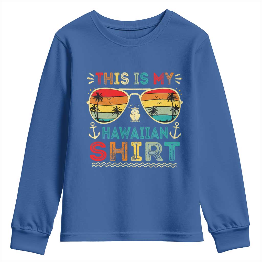 This Is My Hawaiian Youth Sweatshirt Tropical Luau Costume Party Hawaii - Wonder Print Shop