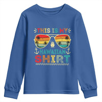 This Is My Hawaiian Youth Sweatshirt Tropical Luau Costume Party Hawaii - Wonder Print Shop