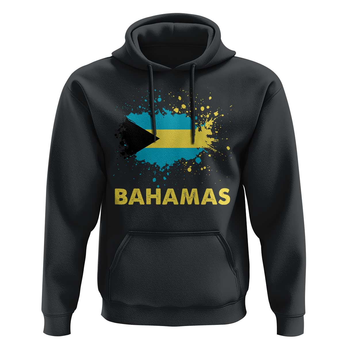 Bahamas Flag Hoodie Retro Vintage Watercolors Sport Bahamian Gifts - Wonder Print Shop