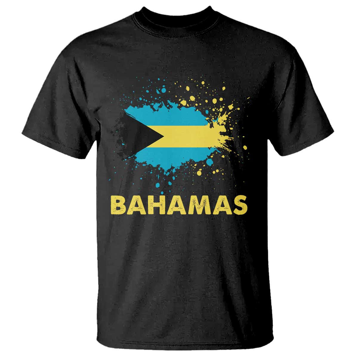 Bahamas Flag T Shirt Retro Vintage Watercolors Sport Bahamian Gifts - Wonder Print Shop