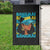 Bahamian Girl Garden Flag Melanin Afro Messy Bun Black Woman Bahamas Flag - Wonder Print Shop