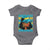 Bahamian Girl Baby Onesie Melanin Afro Messy Bun Black Woman Bahamas Flag - Wonder Print Shop