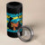 Bahamian Girl 4 in 1 Can Cooler Tumbler Melanin Afro Messy Bun Black Woman Bahamas Flag - Wonder Print Shop
