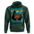 Bahamian Girl Hoodie Melanin Afro Messy Bun Black Woman Bahamas Flag - Wonder Print Shop