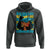 Bahamian Girl Hoodie Melanin Afro Messy Bun Black Woman Bahamas Flag - Wonder Print Shop