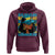 Bahamian Girl Hoodie Melanin Afro Messy Bun Black Woman Bahamas Flag - Wonder Print Shop