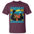 Bahamian Girl T Shirt Melanin Afro Messy Bun Black Woman Bahamas Flag - Wonder Print Shop