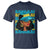 Bahamian Girl T Shirt Melanin Afro Messy Bun Black Woman Bahamas Flag - Wonder Print Shop