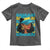 Bahamian Girl Toddler T Shirt Melanin Afro Messy Bun Black Woman Bahamas Flag - Wonder Print Shop