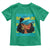 Bahamian Girl Toddler T Shirt Melanin Afro Messy Bun Black Woman Bahamas Flag - Wonder Print Shop