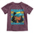 Bahamian Girl Toddler T Shirt Melanin Afro Messy Bun Black Woman Bahamas Flag - Wonder Print Shop
