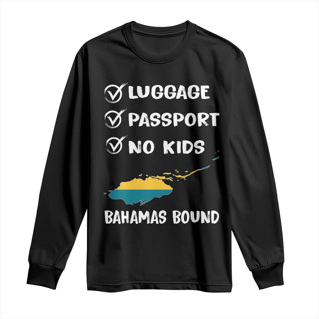 Bahamas Vacation Long Sleeve Shirt Funny Tropical Island Summer Travel - Wonder Print Shop