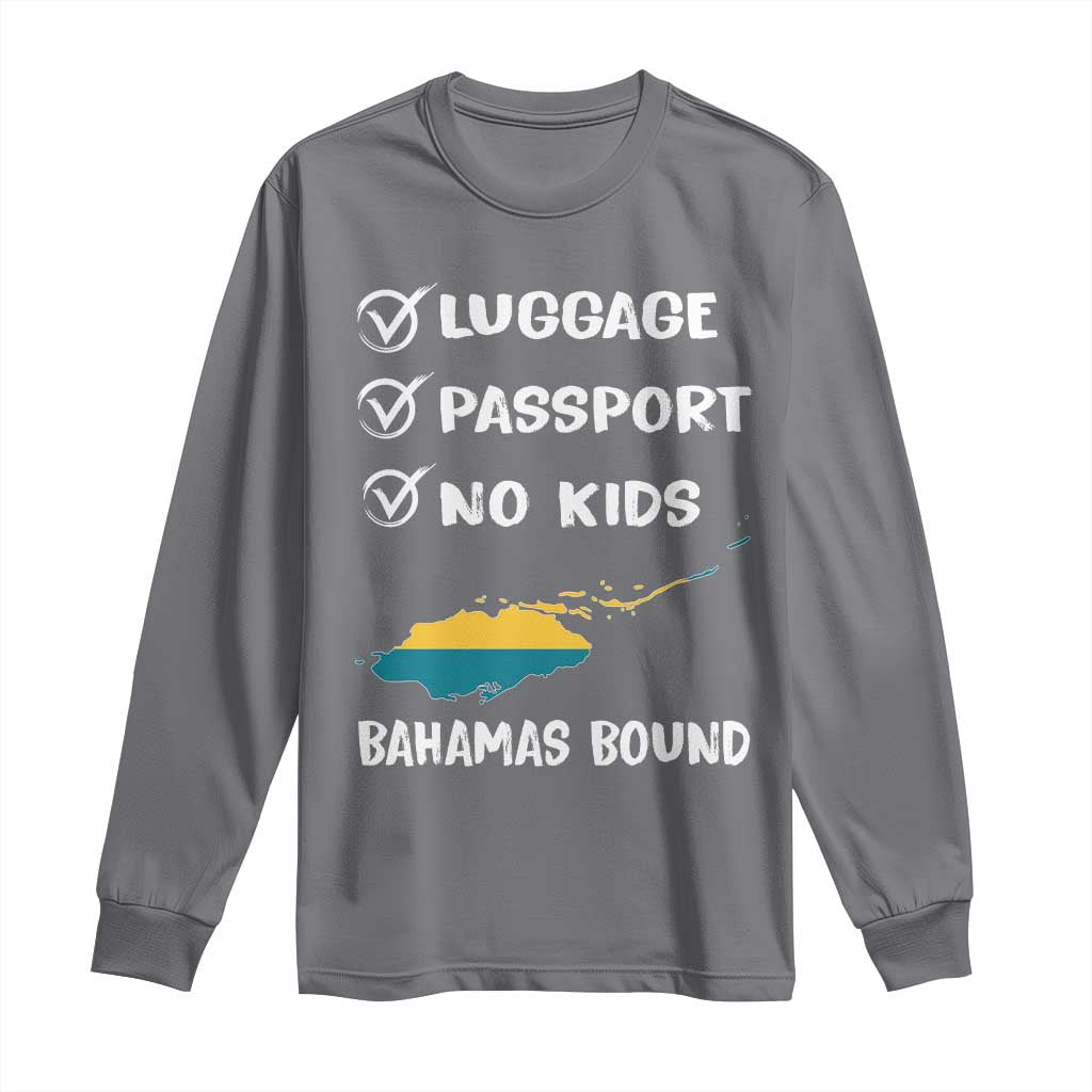 Bahamas Vacation Long Sleeve Shirt Funny Tropical Island Summer Travel - Wonder Print Shop