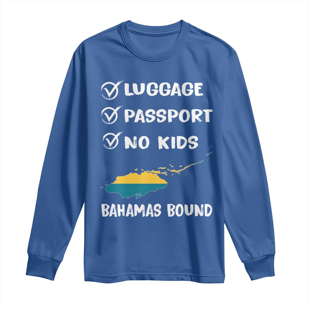 Bahamas Vacation Long Sleeve Shirt Funny Tropical Island Summer Travel - Wonder Print Shop