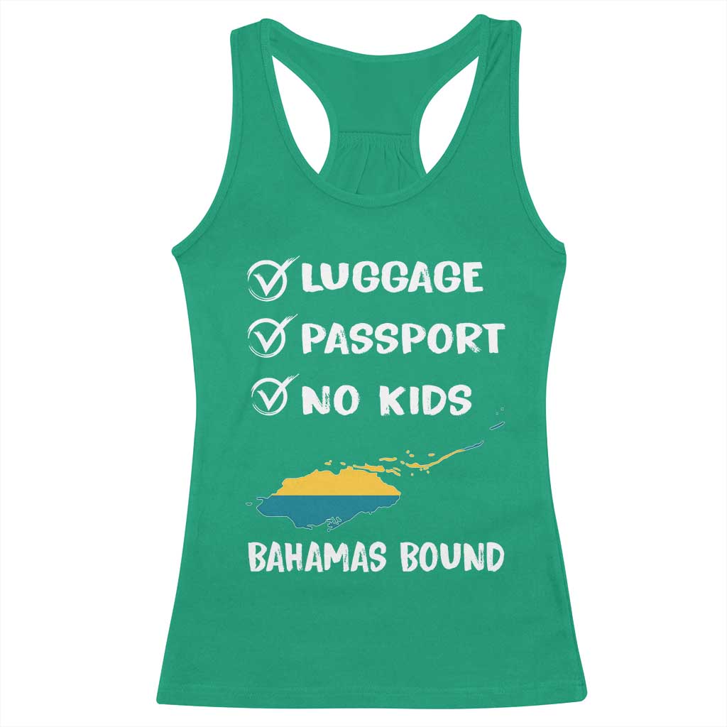 Bahamas Vacation Racerback Tank Top Funny Tropical Island Summer Travel - Wonder Print Shop
