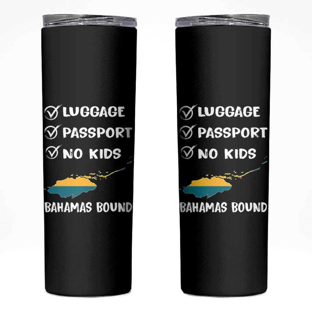 Bahamas Vacation Skinny Tumbler Funny Tropical Island Summer Travel - Wonder Print Shop