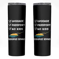 Bahamas Vacation Skinny Tumbler Funny Tropical Island Summer Travel - Wonder Print Shop