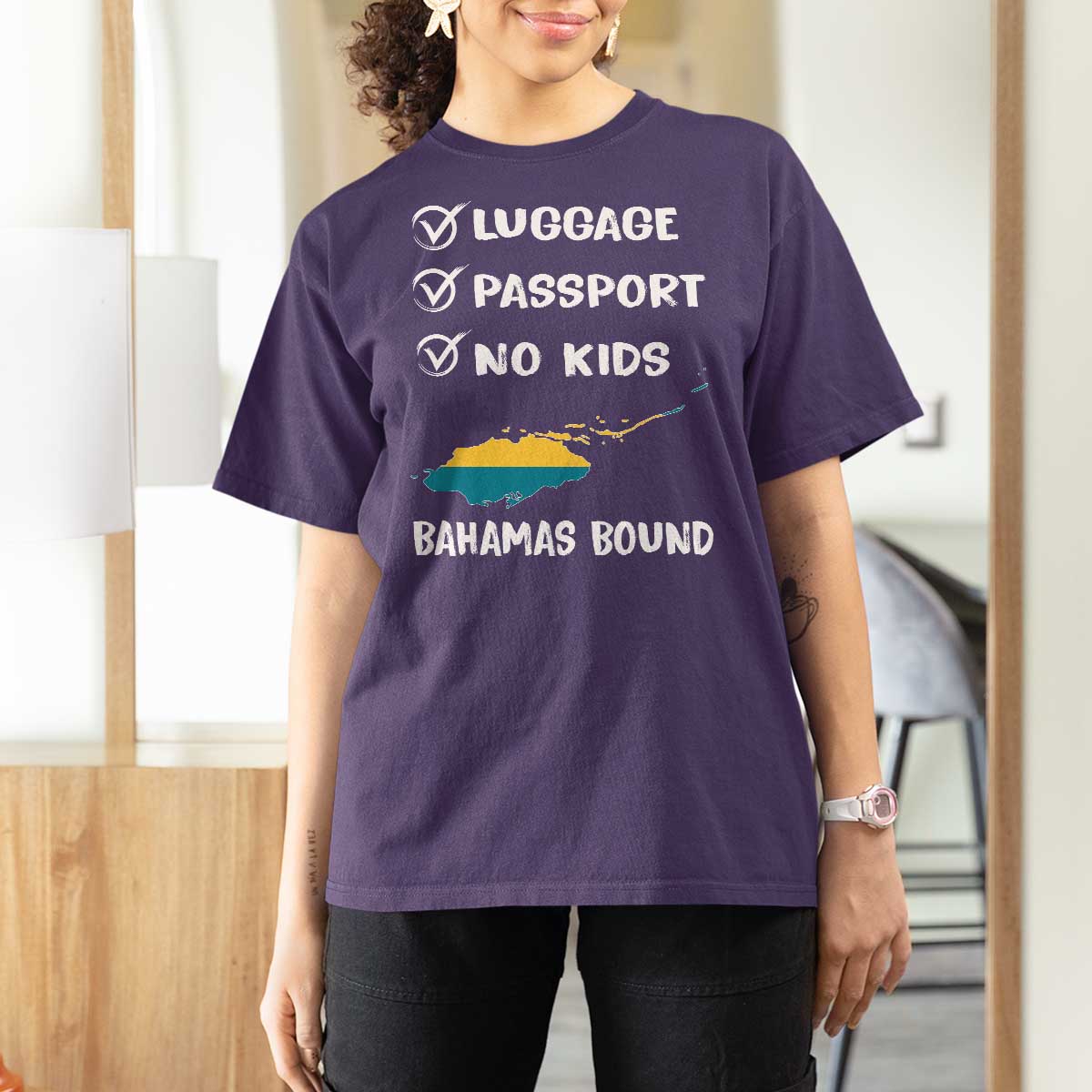 Bahamas Vacation T Shirt For Women Funny Tropical Island Summer Travel - Wonder Print Shop
