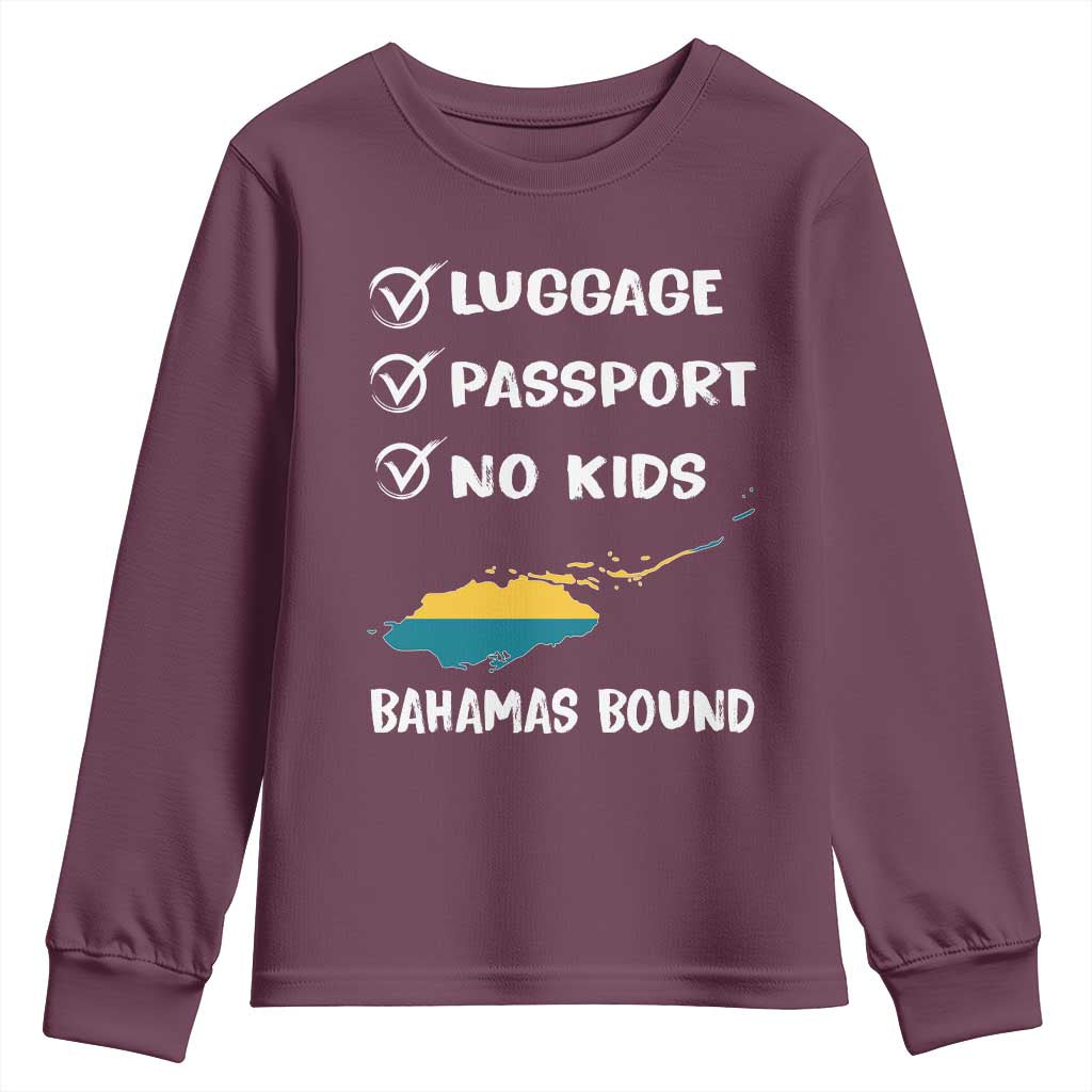 Bahamas Vacation Youth Sweatshirt Funny Tropical Island Summer Travel - Wonder Print Shop