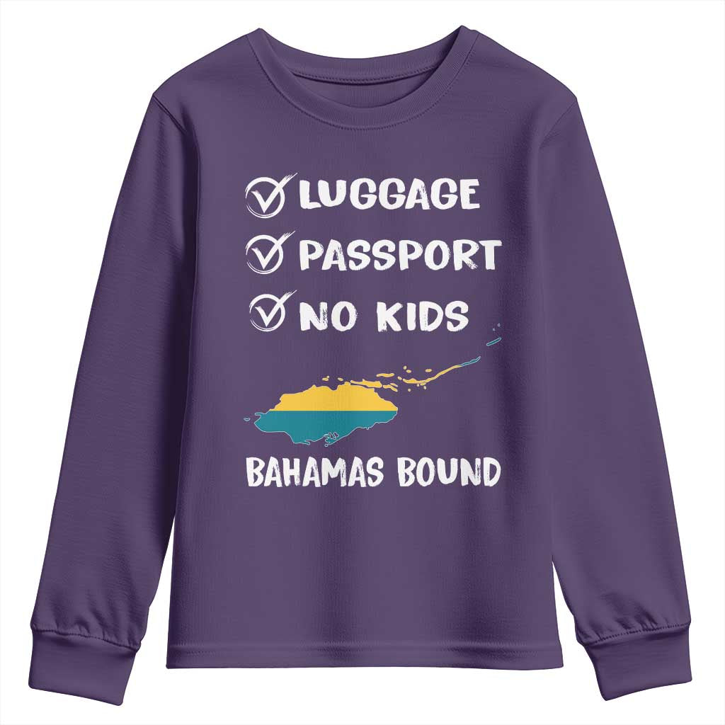 Bahamas Vacation Youth Sweatshirt Funny Tropical Island Summer Travel - Wonder Print Shop