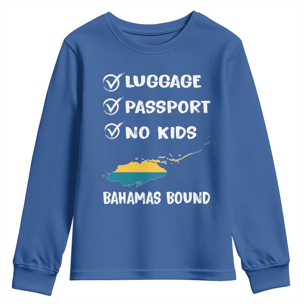 Bahamas Vacation Youth Sweatshirt Funny Tropical Island Summer Travel - Wonder Print Shop