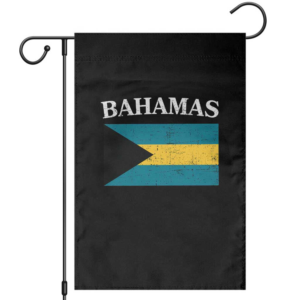 Bahamas Flag Garden Flag Retro Vintage Bahamian Gifts - Wonder Print Shop