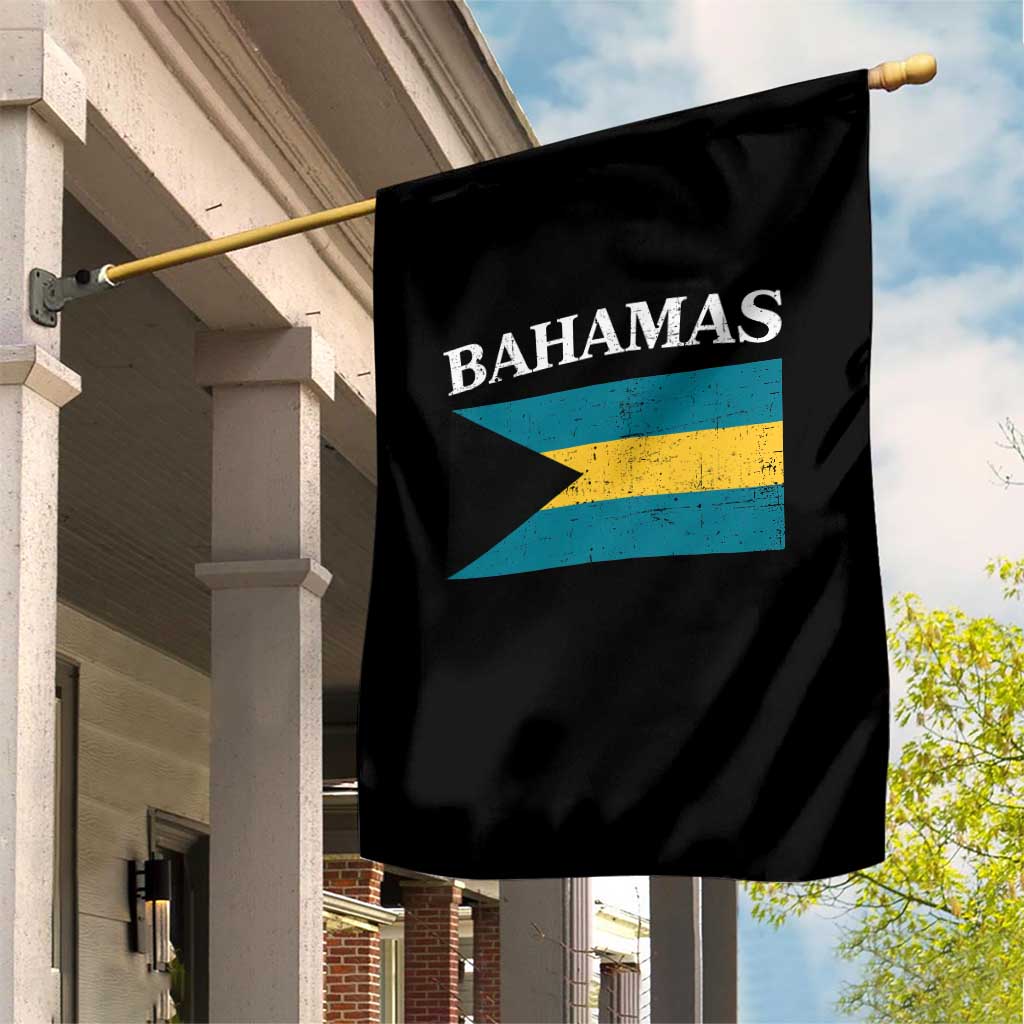 Bahamas Flag Garden Flag Retro Vintage Bahamian Gifts - Wonder Print Shop