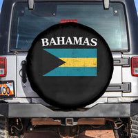 Bahamas Flag Spare Tire Cover Retro Vintage Bahamian Gifts - Wonder Print Shop