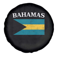 Bahamas Flag Spare Tire Cover Retro Vintage Bahamian Gifts - Wonder Print Shop