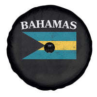 Bahamas Flag Spare Tire Cover Retro Vintage Bahamian Gifts - Wonder Print Shop