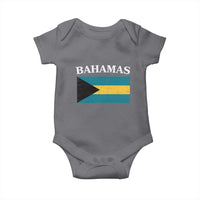 Bahamas Flag Baby Onesie Retro Vintage Bahamian Gifts - Wonder Print Shop