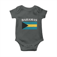 Bahamas Flag Baby Onesie Retro Vintage Bahamian Gifts - Wonder Print Shop