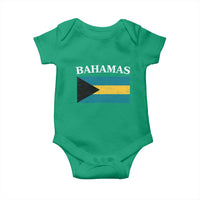 Bahamas Flag Baby Onesie Retro Vintage Bahamian Gifts - Wonder Print Shop