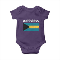 Bahamas Flag Baby Onesie Retro Vintage Bahamian Gifts - Wonder Print Shop