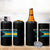 Bahamas Flag 4 in 1 Can Cooler Tumbler Retro Vintage Bahamian Gifts - Wonder Print Shop